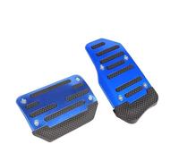 Couvre Pédale Embrayage Kit Universel Couvercles Pédales Voiture Transmission Automatique/manuelle Antidérapant Pédales Accélérateur Frein Embrayage Antiderapant Pédales(Automatic-Blue-Set)