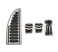 Couvre Pédale Embrayage Pour Focus Pour MK2 MK3 LHD AT MT Couvercle De Pédale D'accélérateur En Acier Inoxydable Accessoires De Modification De Voiture Antiderapant Pédales(MT with Rest)