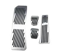 couvre-pédale frein Compatible avec 5 Series pour G30 G31 G38 2017-2019 Housse de repose-pieds pour pédale d'accélérateur de frein de style de voiture(MT 4Pcs)