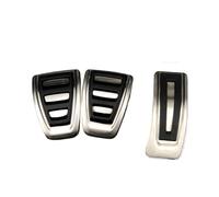couvre-pédale frein Compatible avec Cayenne 2018-2021 accessoires de voiture, couvre-pédale de repose-pieds d'accélérateur et de frein.(MT 3pcs For LHD)