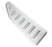 couvre-pédale frein Compatible avec Fiat pour 500X 2015-2021 Pédale de frein Pédale de pied Protecteur Accessoires(1Pcs Silver Rest)