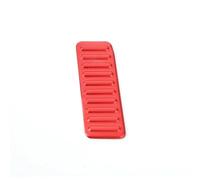 couvre-pédale frein Compatible avec Ford pour Mustang 2015-2021 Couvercle garniture pédale frein voiture aluminium Repose-pied gauche Décoration pédale Autocollants cadre Accessoires style(Red)