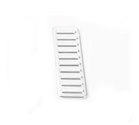 couvre-pédale frein Compatible avec Ford pour Mustang 2015-2021 Couvercle garniture pédale frein voiture aluminium Repose-pied gauche Décoration pédale Autocollants cadre Accessoires style(Silver)