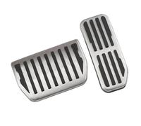 couvre-pédale frein Compatible avec Jaguar pour F-pace 2016 2017 Pédales de voiture en acier inoxydable Frein à gaz Repose-pédales Pad(AT without rest)
