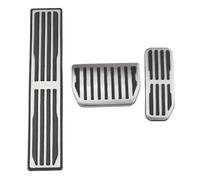 couvre-pédale frein Compatible avec Jaguar pour XE 2015 2016 2017 2018 Pédales de voiture en acier inoxydable Frein à gaz Repose-pédales Pad(AT with rest)