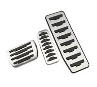 couvre-pédale frein Compatible avec Jaguar pour XE pour XF 2016-2019 Pédale de voiture Gaz Frein Embrayage Reste Pédale Pad Cover(AT with Rest)