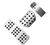 couvre-pédale frein Compatible avec Peugeot pour 408 2014-2017 Coussinets de protection de pédale de frein à gaz automatique en acier inoxydable.(AT With Rest)