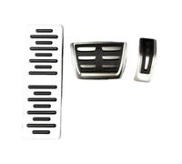 couvre-pédale frein Compatible avec pour A4 2008-2015 Accessoires de voiture Accélérateur Frein Repose-pied Pédale Pad Plaque(Style 4 AT 3pcs)