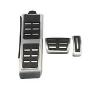 couvre-pédale frein Compatible avec pour A8 2011-2015 Coussinets de protection de pédale de frein à gaz automatique en acier inoxydable.(AT with Rest)