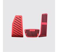 couvre-pédale frein Compatible avec Toyota pour RAV4 2019-2024 Accessoire Accélérateur Frein Pédale antidérapante Pièces automobiles(Red 3pcs)