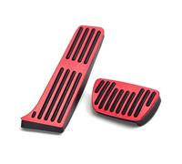 couvre-pédale frein Compatible avec Toyota pour RAV4 2019-2024 Accessoire Accélérateur Frein Pédale antidérapante Pièces automobiles(Red)