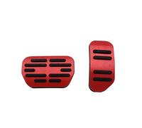 couvre-pédale frein Compatible avec Toyota pour RAV4 XA40 2013-2018 Voiture Accélérateur Pédale D'accélérateur Pédales De Frein Antidérapant Housse Coussinets Garnitures(Red)