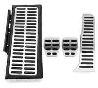 Couvre-Pédale Frein For Q3 Plaque Commande Pour Conduite Gauche Pédales Manuelles Inoxydable Repose-pied Pompe Essence Frein Couvercle Réservoir D'essence Automatique(Style 1 for MT 4pieces)