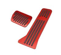 Couvre-pédale Pédales Voiture Acier Inoxydable Compatible Avec Mazda Pour CX-5 KE KF 2013-2022 Repose-pied Frein D'accélérateur Carburant Antidérapant Sans Perçage Couvercle Pédale(Rouge)