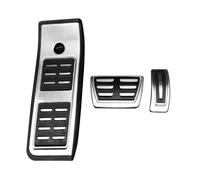 Couvre-pédale Pour A4 B9 Pour A5 F5 2016 2017 2018 2019 Berline Automatique En Acier Inoxydable Frein À Carburant Repose-pieds Couvercle De Pédale(For AT 3pcs)