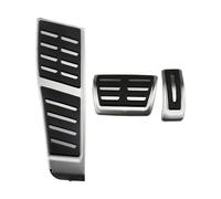 Couvre-Pédale pour A7 S7 RS7 4G 2010-2017 pour A6 S6 RS6 C7 4G RHD Voiture Gaz Carburant Frein Repose-Pied Couvercle Pédale Capuchon Garniture Accessoires(3Pc RHD at with Rest)