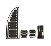 Couvre-pédale Pour Ford Pour Focus 2 3 MK2 MK3 2005-2017 LHD Accessoires AT MT Acier inoxydable Pédale d'accélérateur Pédales de frein Couvre Voiture Recouvrement Repose-Pieds(MT with rest)