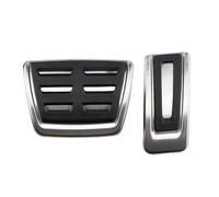 Couvre Pedale Pour Seat,pour Tarraco,pour Ibiza,pour LEON,pour Arona,pour Ateca 2018 - 2021 Couvercle Pédales Frein À Gaz Acier Inoxydable Repose-pieds Voiture Pedals Protection Cover(AT Without Rest)
