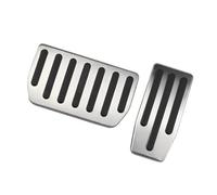 Couvre-Pédale pour Tesla pour Model XS pour Model X pour Model S 2015-2022 Pédale D'accélérateur Frein Acier Inoxydable Pédale sans Perçage(2pc AT Without Rest)