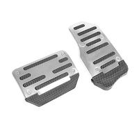 Couvre-pédales Automatiques 2 Pièces,Couvercle de Pédale de Frein a Gaz en Alliage D'aluminium avec Vis pour la Plupart des Véhicules a Transmission Automatique