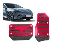 Couvre-pédales d'accélérateur Protecteur pour pédale d'accélérateur | Couvre-pédales de transmission Pour automobile, voiture, camion, remorque, berline, SUV, trajets quotidiens, garage Rouge