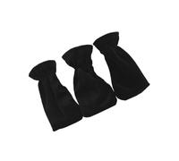 Couvre-pédales de Piano Élastique Noire en Peluche, 3 Pièces | Protection Élégante pour Pédale de Sustain, Tissu Doux Facile à Nettoyer, Accessoire Portable pour Piano