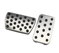 Couvre-pédales Voiture En Acier Inoxydable Pour Accélérateur Frein Et Embrayage Pour Civic CRV Pour Jade Pour Accord Pour Elysion Pour Odyssey Pédales Anti-Dérapantes(AT)