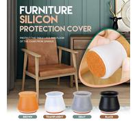 Couvre-Pieds Antid¿¿Rapants En Silicone Pour Table Et Chaise, 4 Pi¿¿Ces, Protection De Sol En Feutre