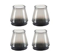 Couvre Pieds De Chaise, 4X Patin Chaise Transparent Silicone avec Feutre, 5.55mm Protections De Sol pour Chaises - Réduire Les Rayures Et Les Bruits | pour Sols en Bois Dur Et Carrelage