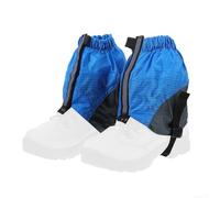 Couvre-pieds imperméables conçus pour les randonneurs avec bandes réfléchissantes pour améliorer la sécurité dans des conditions de faible luminosité (bleu)