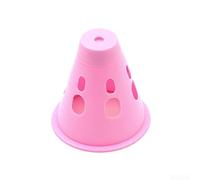 Couvre-piquets de tente de visibilité nocturne en caoutchouc souple avec bandes réfléchissantes pour camping et aventures (rose)