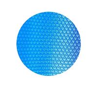 Couvre-Piscine Solaire Ronde de 12 Pieds, Couverture de Soleil à Bulles en Forme cœur pour Les piscines au-Dessus du Sol, radiateur Thermique avec Protection UV, Bleu
