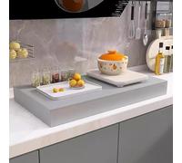 Couvre Plaque de Cuisson Gaz, Housse de Cuisinière Polyvalente pour Cache Plaque de Cuisson, pour Cuisinière À Gaz ou Électrique de Caravane(Gray,80x48x9.5cm/31x19x3.7in)