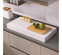 Couvre Plaque de Cuisson Gaz, Housse de Cuisinière Polyvalente pour Cache Plaque de Cuisson, pour Cuisinière À Gaz ou Électrique de Caravane(White,80x48x9.5cm/31x19x3.7in)