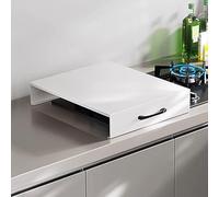 Couvre Plaque de Cuisson Gaz, Protege Plaque de Cuisson avec Pieds Antidérapants, pour Cuisinière À Gaz, Ustensiles de Cuisine Faits Main(White,16x19in/40x48cm)