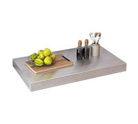 Couvre Plaque de Cuisson Gaz, Protege Plaque de Cuisson Multifonctionnelle, pour Agrandir L'espace de Cuisine, Acile À Nettoyer(Metallic,80x50x9cm/31x20x3.5in)