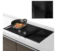 Couvre Plaque de Cuisson Induction, 52x61cm Protege Plaque Silicone, Plaque Protection Plaque Induction, Protège Plaque Induction Anti Rayures Non Slip (Noir)