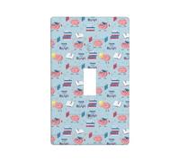 Couvre-plaque murale d'entraînement cérébral, plaques murales 1 gang taille standard 11,4 x 7 cm, couvercle décoratif pour interrupteur à bascule - Couvertures de sortie en polycarbonate