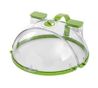 Couvre-Plat pour Micro-ondes - 26,9 x 11,9 cm Pare-éclaboussures rond avec cuiseur vapeur | Couvercle pour Micro-ondes Aliments,Pour cuisiner, réchauffer, protection contre l'huile et la poussière