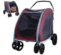 Couvre-pluie de poussette de chien taille fermeture fermeture à éclair la chat couvercle pluie imperméable en PVC transparent pour animaux compagnie pour ani