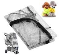Couvre-pluie de poussette pour chien/chat, couverture de poussette compagnie transparent