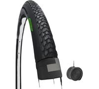 Couvre pneu 700 x 40 C (42-622)+Chambre à air Valve Italienne Demi SLICK CAOUTCHOUC ROUTE VÉLO HOMME GRAVEL OFF-ROAD TREKKING VTT, Accessoires Velo