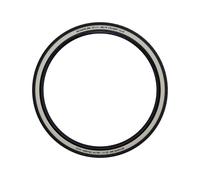 Schwalbe Pneu vélo Delta Cruiser Plus 650C x 35 – Gravel rigide, noir/blanc réfléchissant