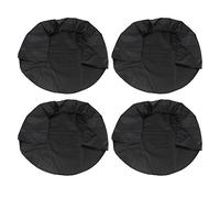 Couvre-pneus, 4 pièces, 32 pouces, Couvre-pneus Couvre-protecteurs de roue pour véhicules de tourisme, camions, voitures, caravanes, remorques ou autres modèles de voitures. [Black]