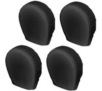 Couvre-Pneus, 4 Pièces Housse De Pneu De Secours Anti-Pluie Et Anti-Poussière, Housses De Pneu De Remorque Anti-Soleil, Enjoliveurs De Roue De Camping-Car Portables Pliables Universels Adaptés Aux Dia