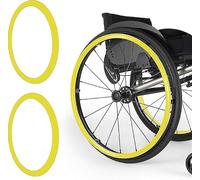 Couvre-pneus de fauteuil roulant en Silicone 20/22/24 pouces, poignées antidérapantes et résistantes à l'usure, protecteur for une meilleure adhérence Traction
