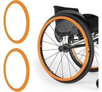 Couvre-pneus de fauteuil roulant en Silicone 20/22/24 pouces, poignées antidérapantes et résistantes à l'usure, protecteur for une meilleure adhérence Traction