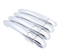 Couvre-poignée de Porte Compatible Avec Pour Modus 2004 2005 2006 2007 2008 2009 2010 2011 2012 Couvercle De Poignée De Porte Extérieure De Voiture Style Pièces Extérieures(Chrome,2 Button 4 Door)