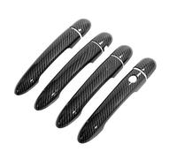Couvre-poignée de Porte Compatible Avec Pour Modus 2004 2005 2006 2007 2008 2009 2010 2011 2012 Couvercle De Poignée De Porte Extérieure De Voiture Style Pièces Extérieures(Black,1 Button 4 Door)