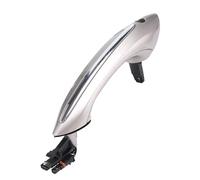 Couvre-poignée de porte de rechange noir brillant pour BMW Série 5 7 OE 51217231931 - Poignée de porte avant et arrière de voiture - Confort d'accès sans ouleur blanc) (couleur champagne)